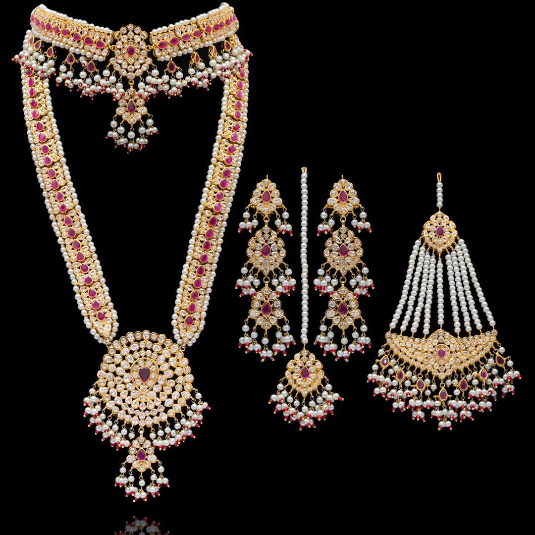 Custom Order - Rabiah Set Ruby With Modification In Earrings