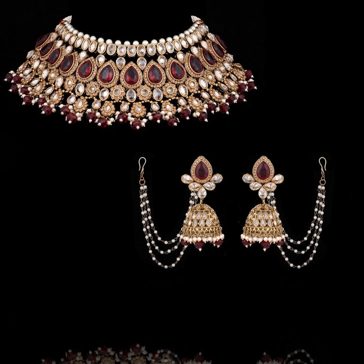 Custom Order - Alisha Necklace & Earrings Set