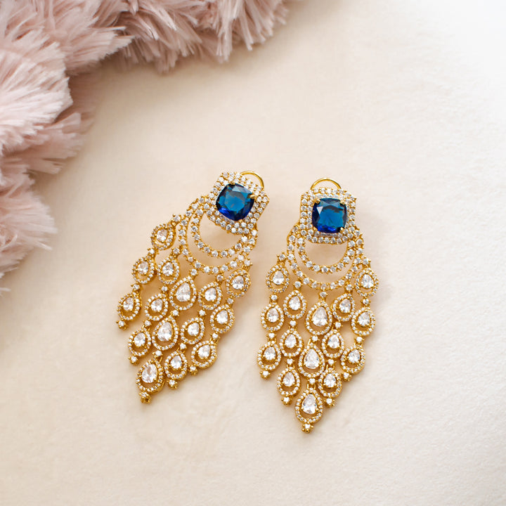 Nima Earrings - Sapphire