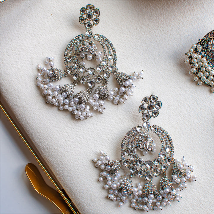 Saumya Earrings - Silver