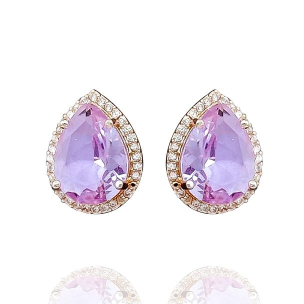 Lorie Earrings - Lilac