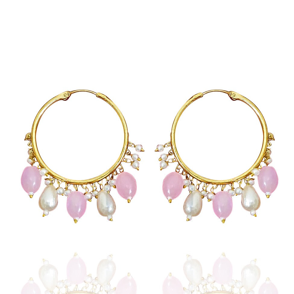 Fina Earrings - Pink