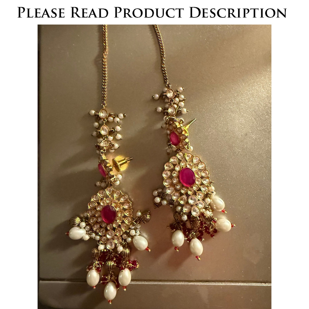Custom Order - Rabail Earrings Emerald