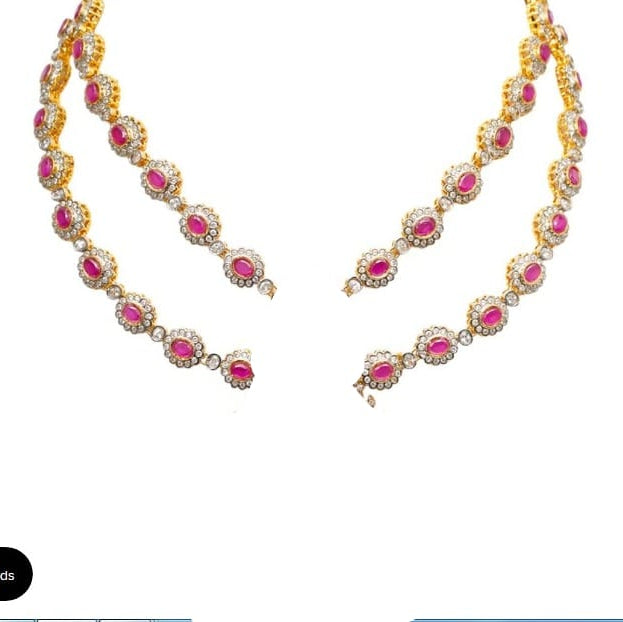Custom Order - Salveen Necklace Only W/ Emerald Stones
