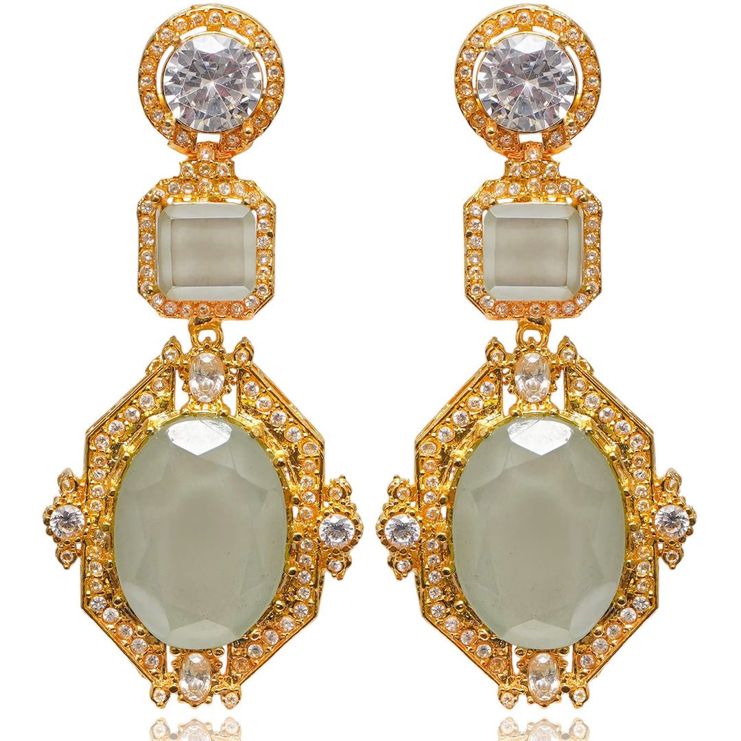 Clara Earrings - Mint