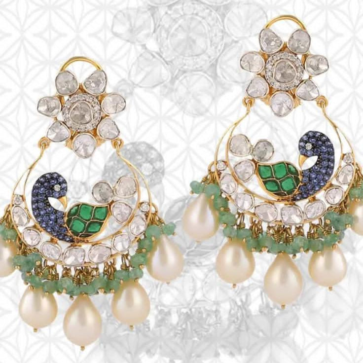 Custom Order - Dhanak Earrings W/ Earchains