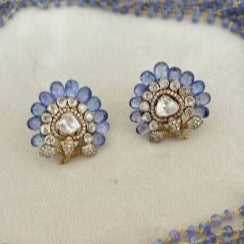 Custom Order - Aarti Set With Champagne Stones