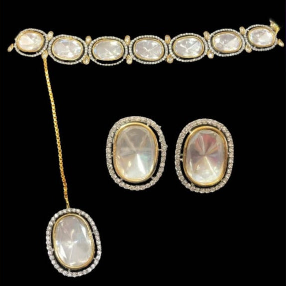 Custom Order - Reksha Set With Pink Stones