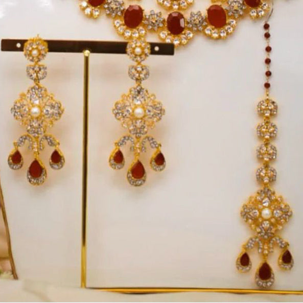 Custom Order - Zara Earrings & Teekah Set