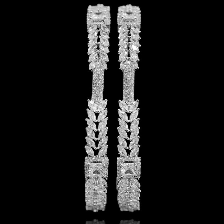 Millie Bangles - CZ Silver Plating
