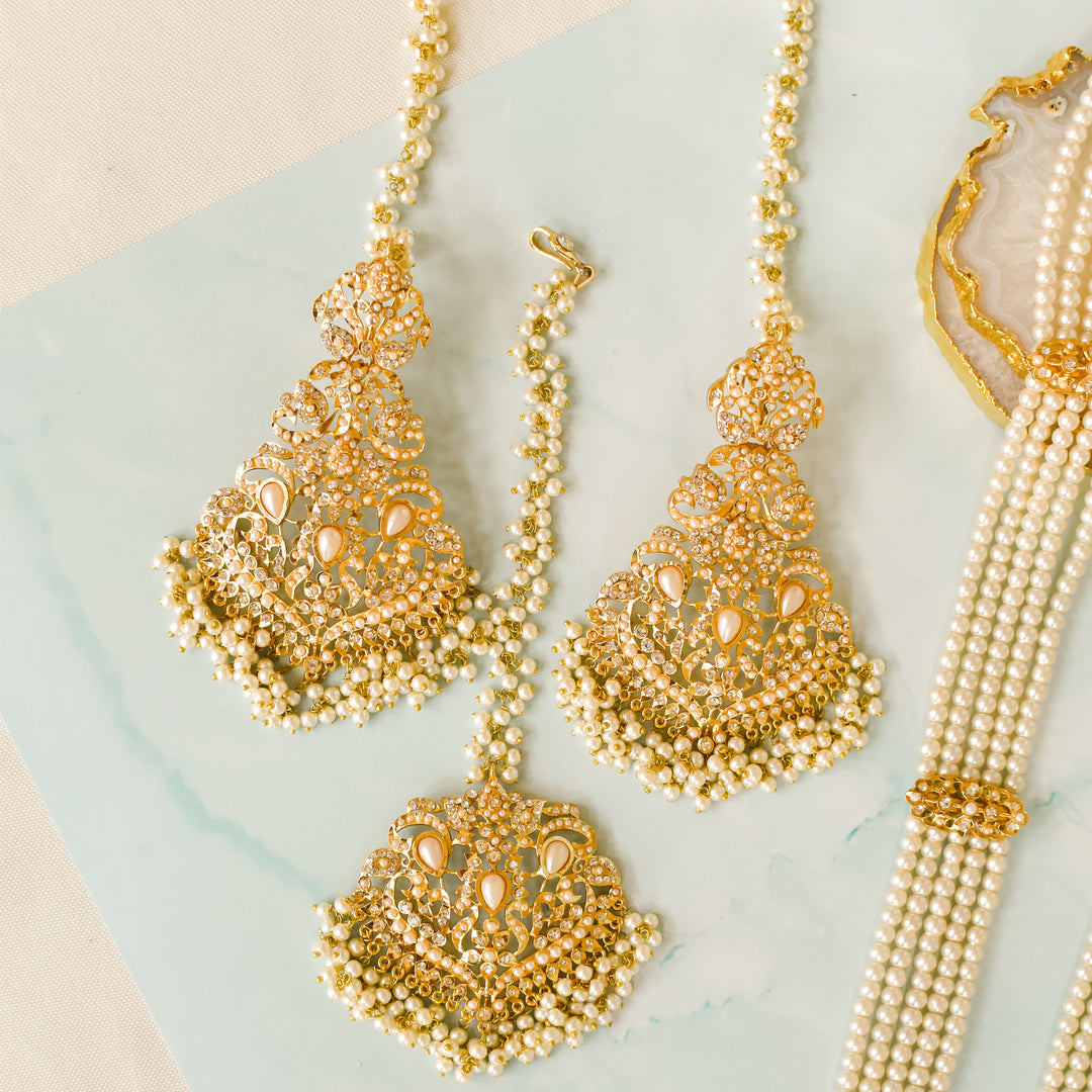 Alzena Earrings & Teekah Set