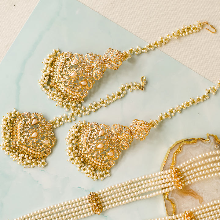 Alzena Earrings & Teekah Set