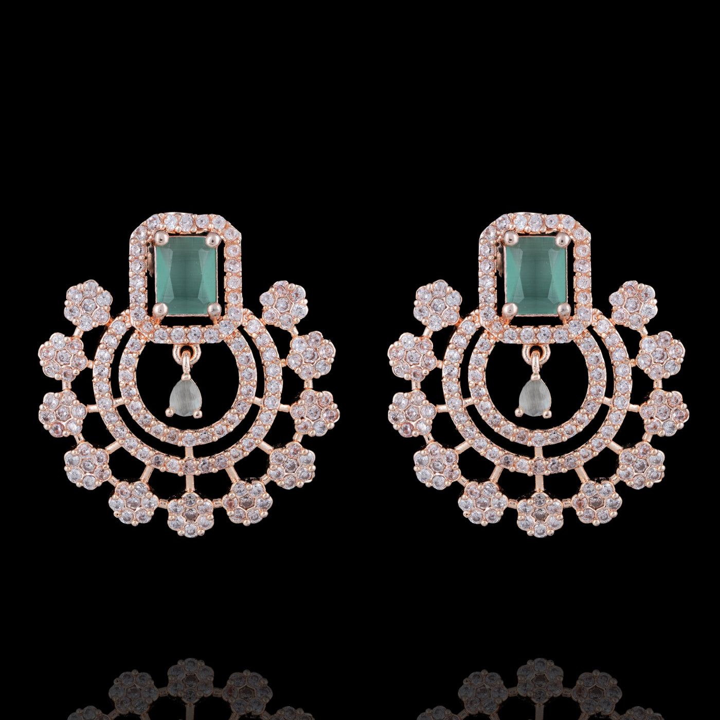 Sarina Earrings - Mint Green