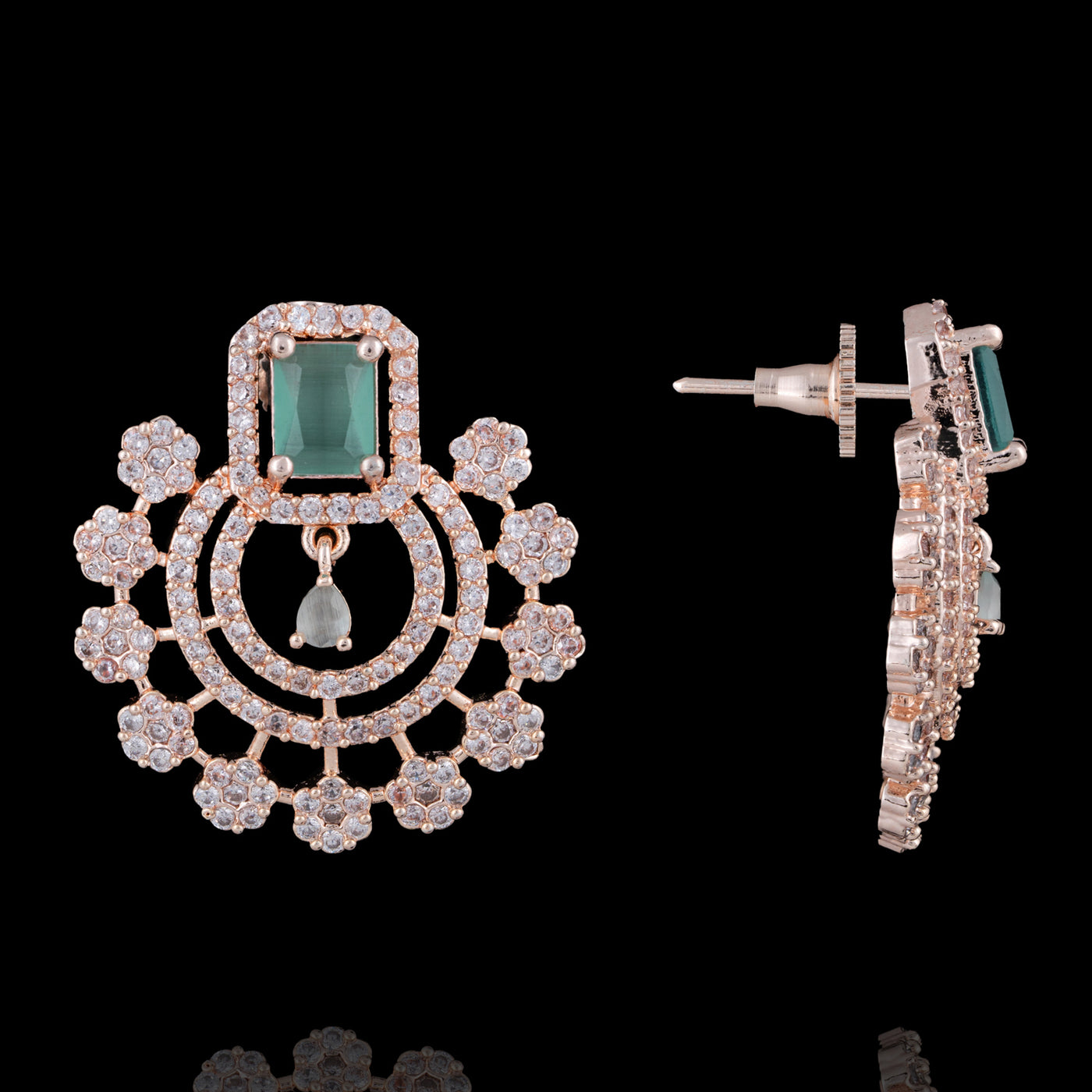Sarina Earrings - Mint Green