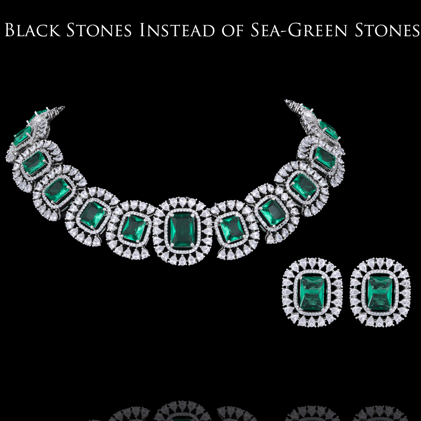 Custom Order - Ezrah Set With Black Stones
