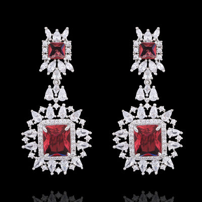 Veena Earrings Ruby - Available in 3 Options