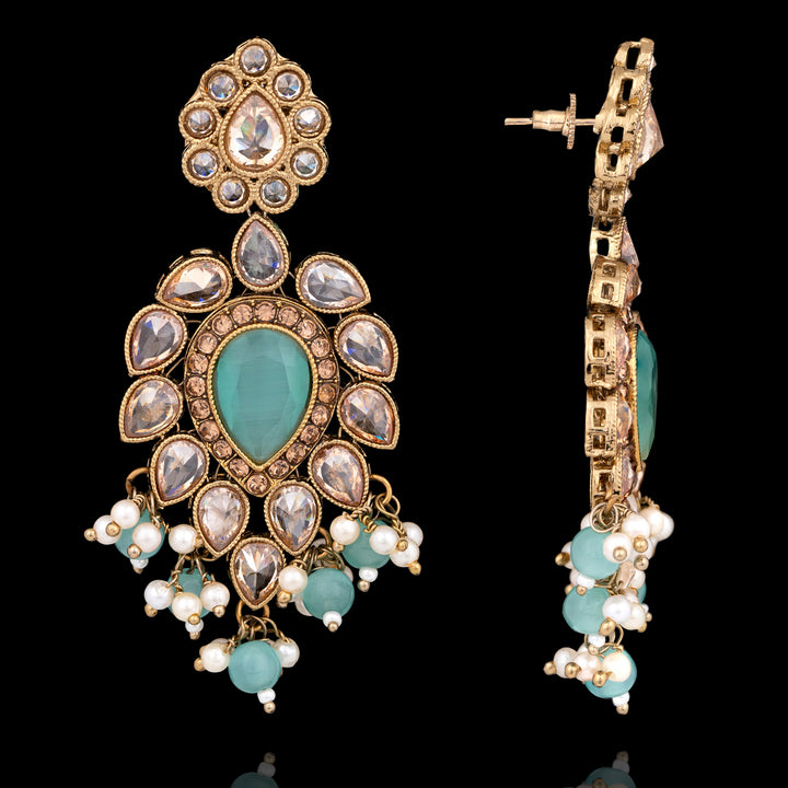 Custom Order - Ria Earrings & Teekah Set