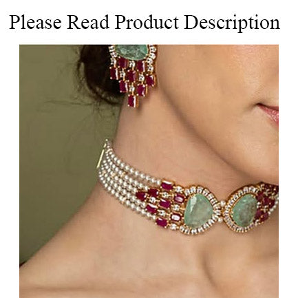 Custom Order - Heidi Set W/ Champagne Stones Instead of Mint
