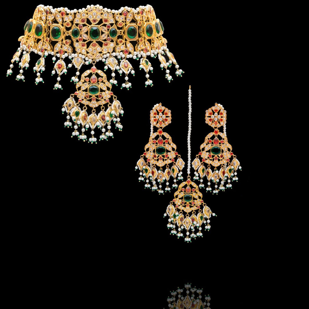 Arushi Set - Emerald W/o Jhoomar