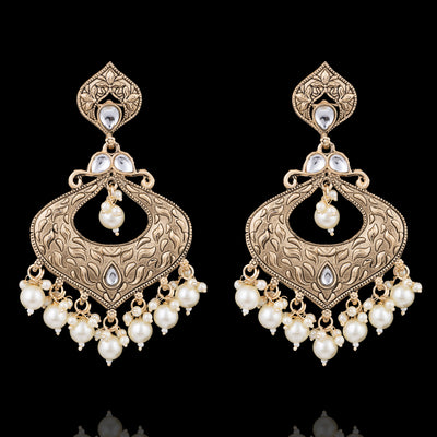 Navneen Earrings - Pearl