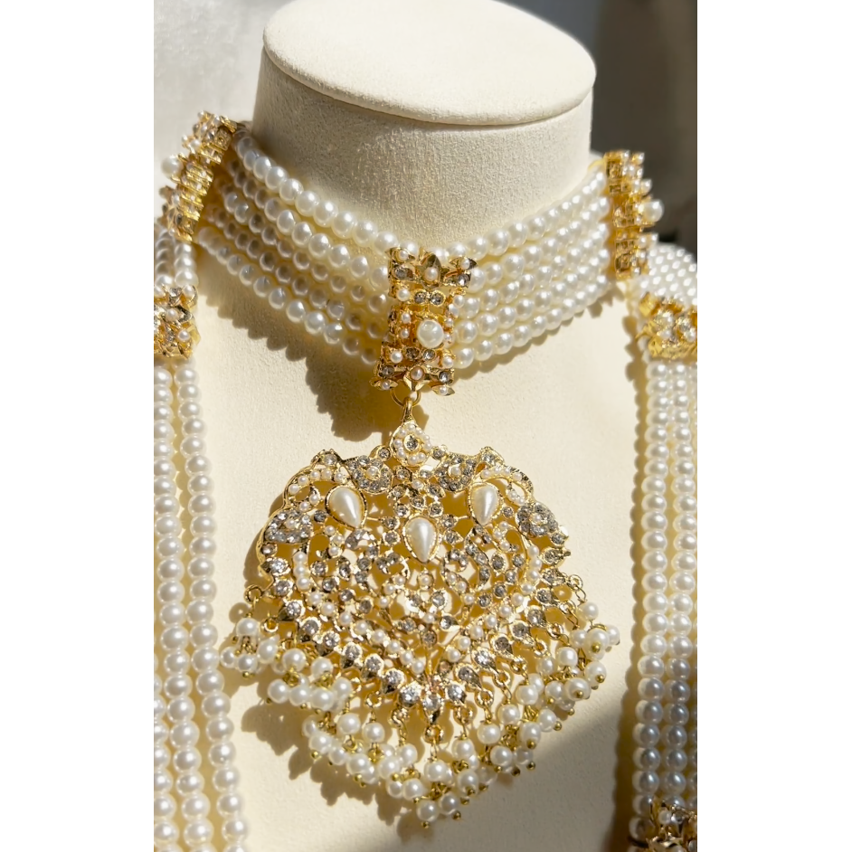 Alzena Choker Set Pearl Without Teekah