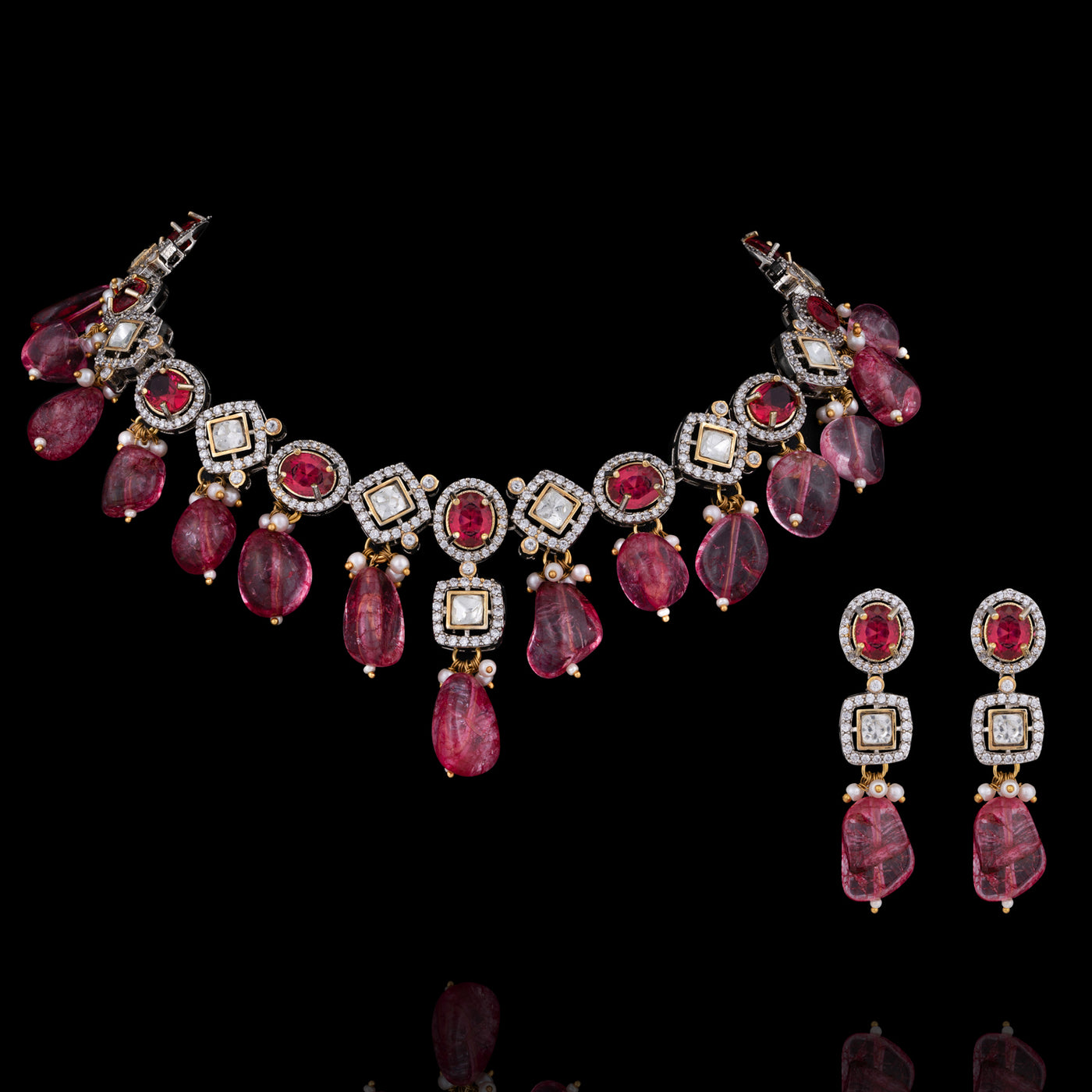 Tanvi Set - Hot Pink