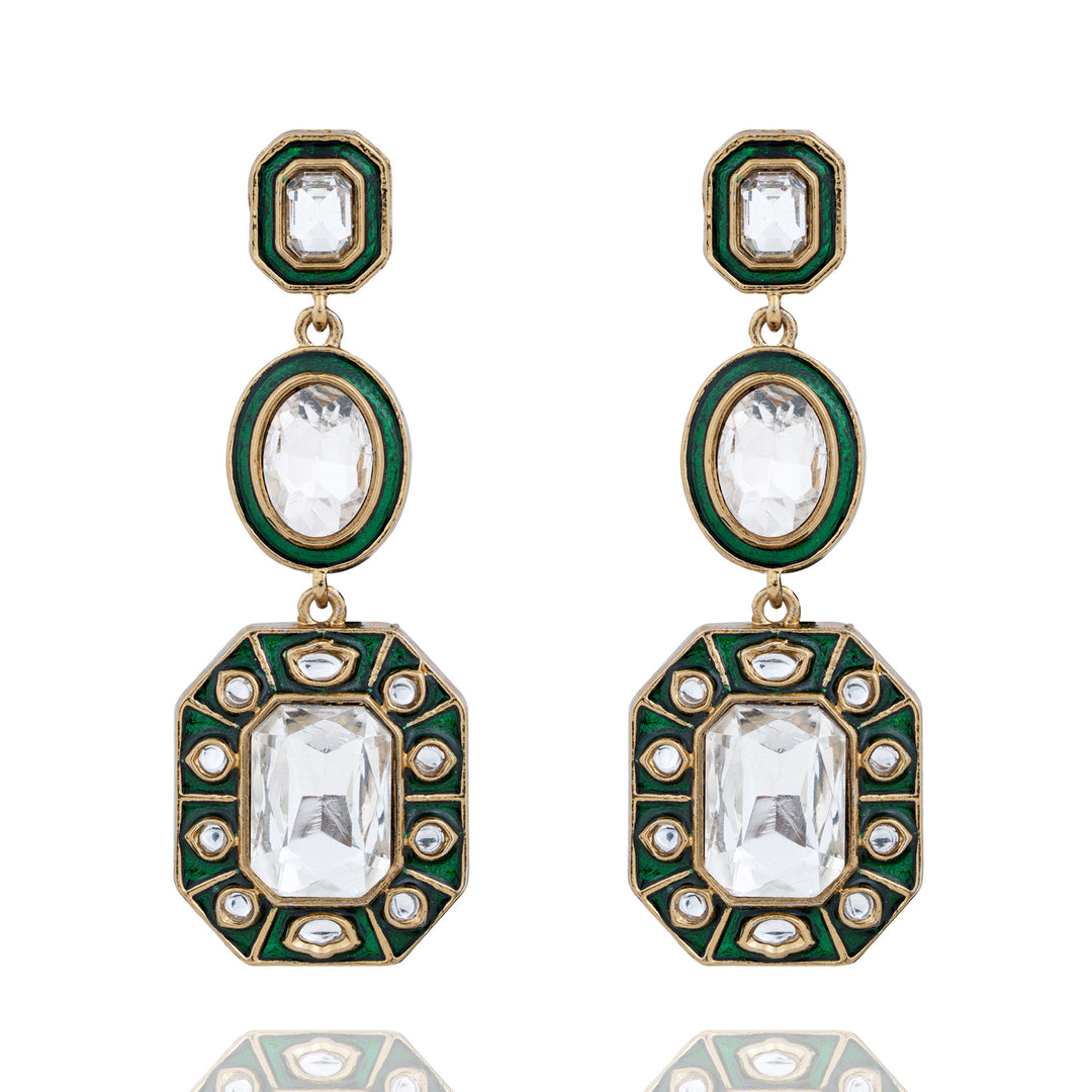 🎁 Meena Earrings - Green (100% off)