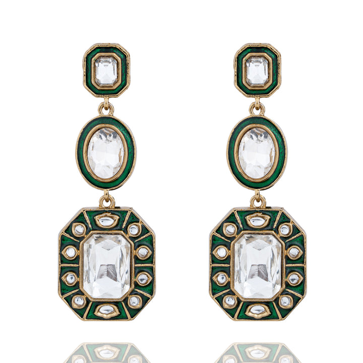 🎁 Meena Earrings - Green (100% off)