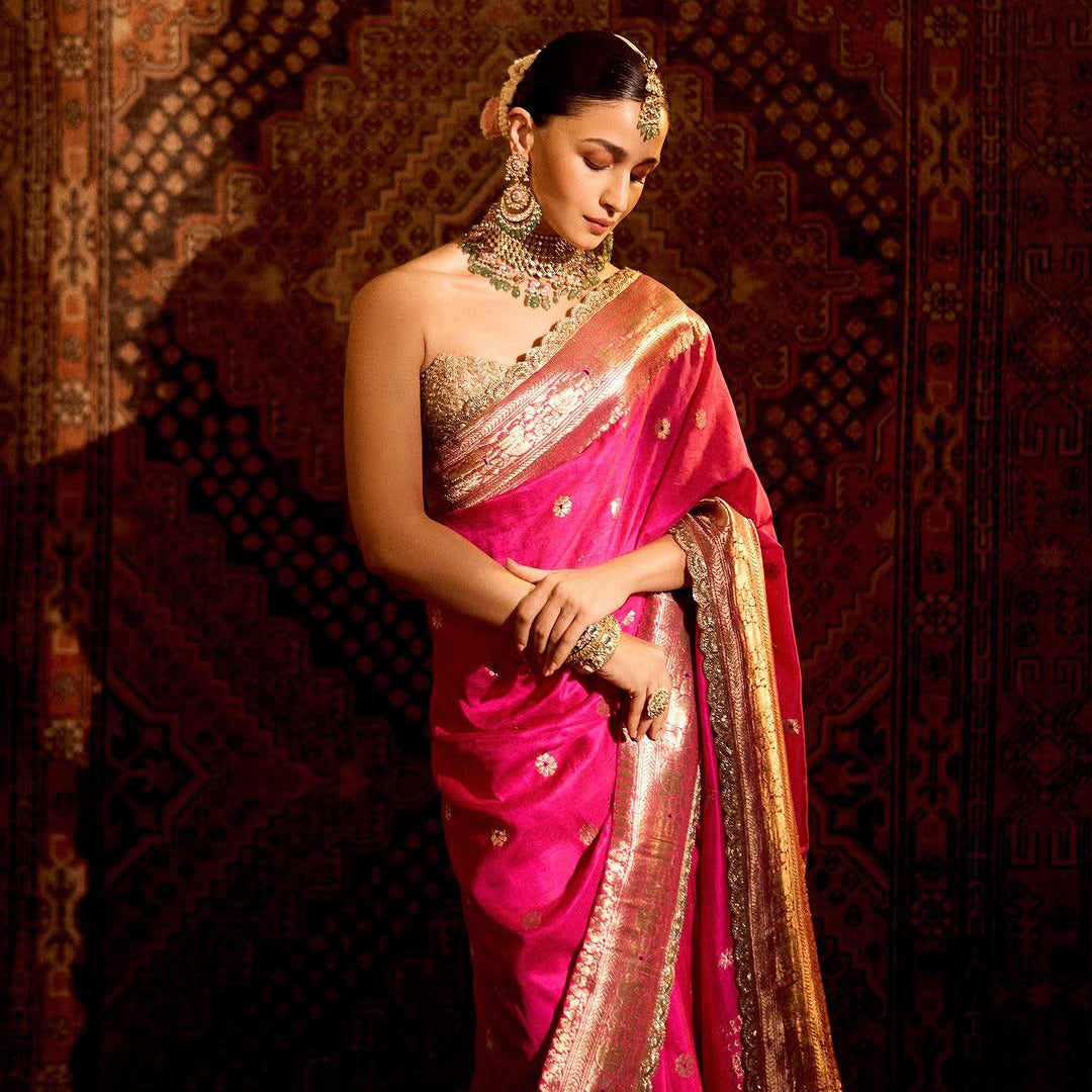 Alia's Anant Ambani Wedding Ceremony Look