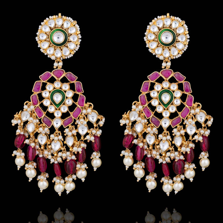 Urwah Earrings - Ruby