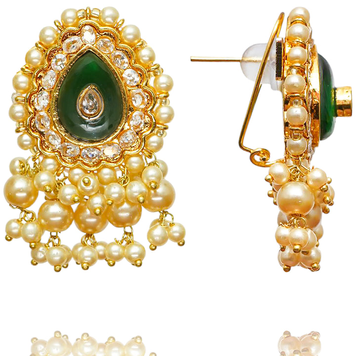 Hina Set With Teekah & Creme Pearls