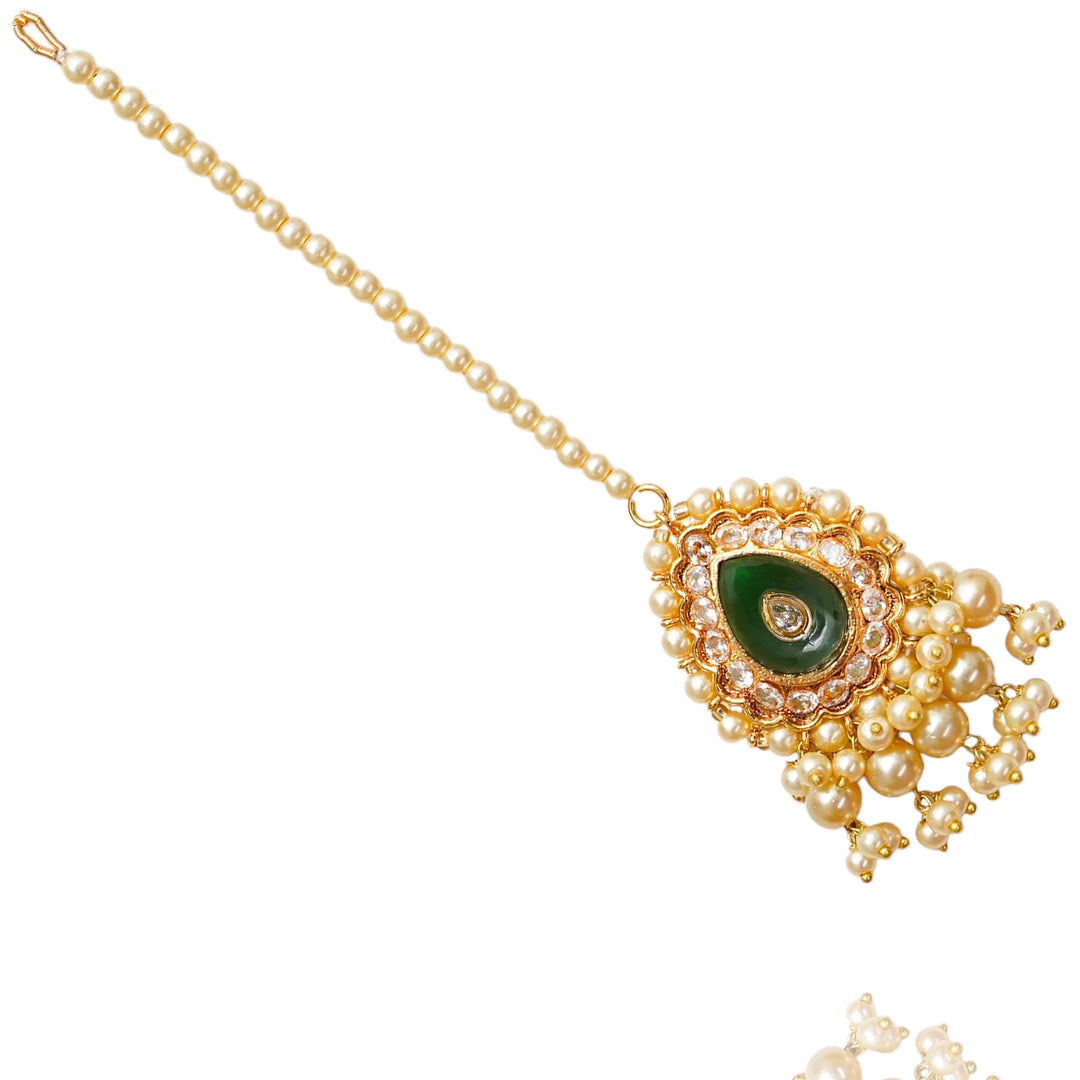 Hina Set With Teekah & Creme Pearls
