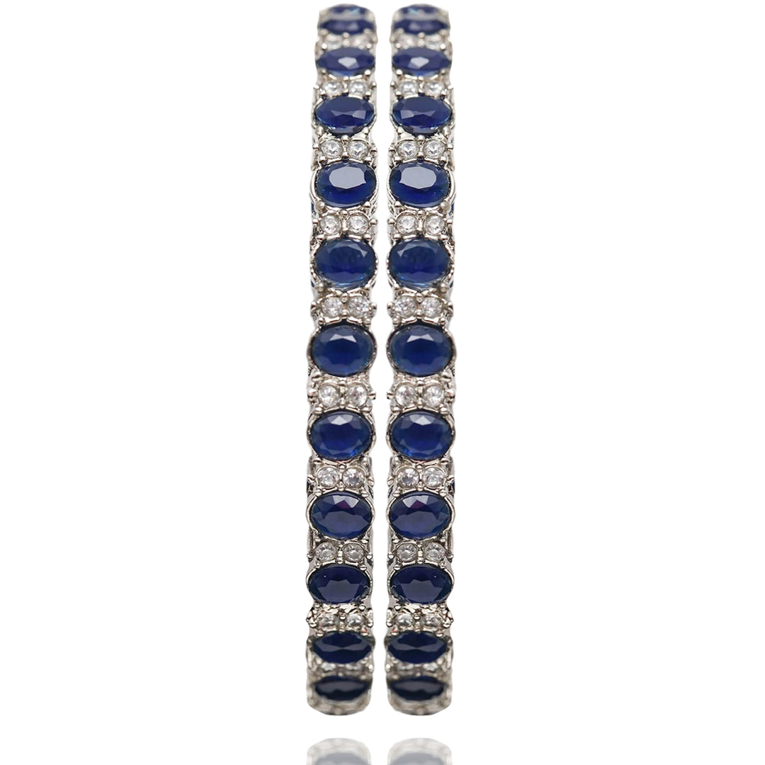 Fareeba Bangles - Silver Plated