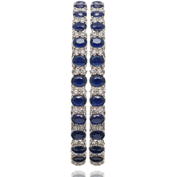 Fareeba Bangles - Silver Plated