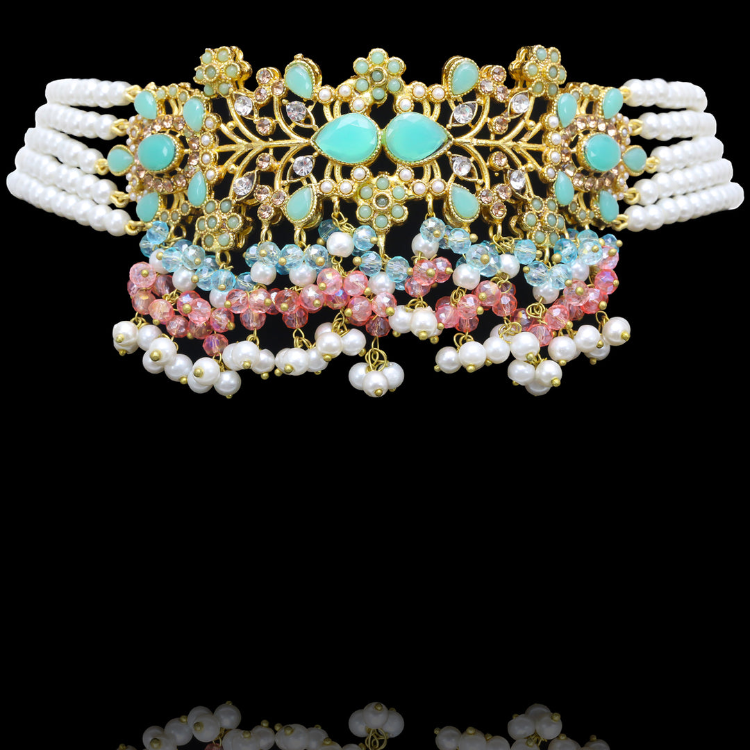Ishmal Set - Mint & Pink