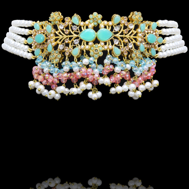 Ishmal Set - Mint & Pink