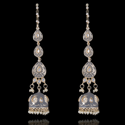 Mewal Earrings - Grey
