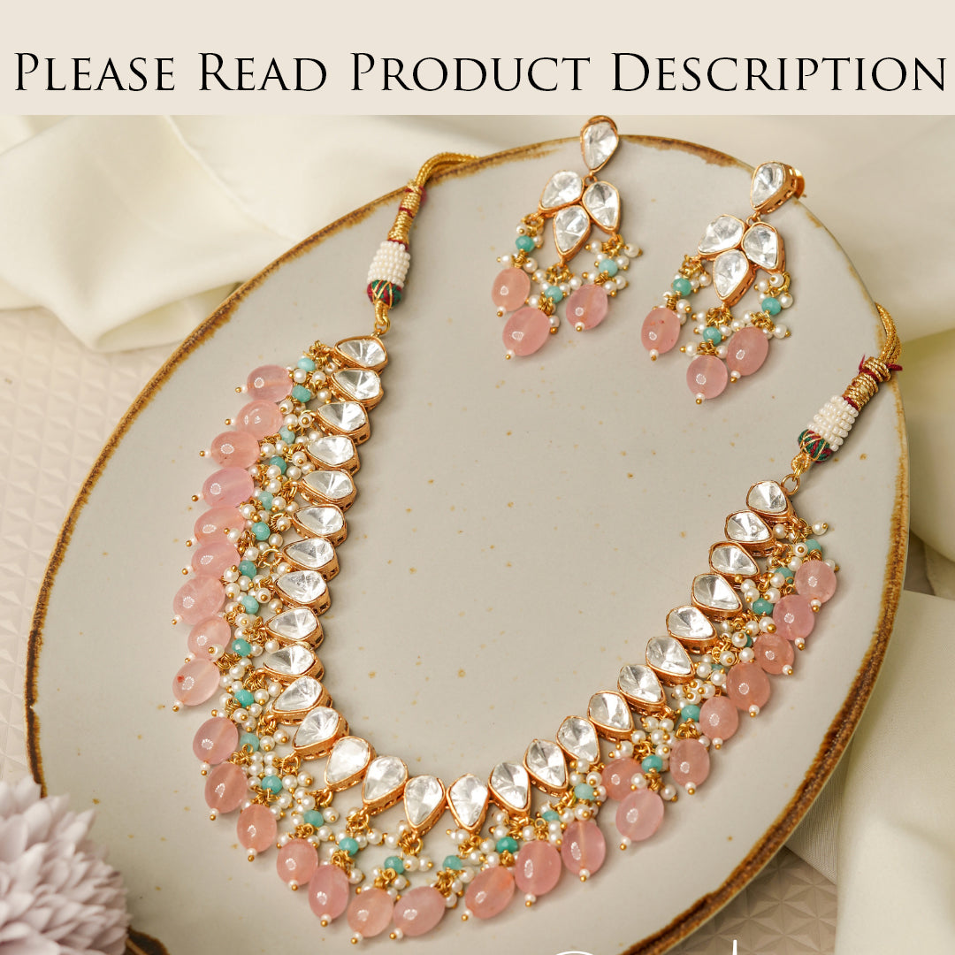 Custom Order - Armish Set With Emerald Beads