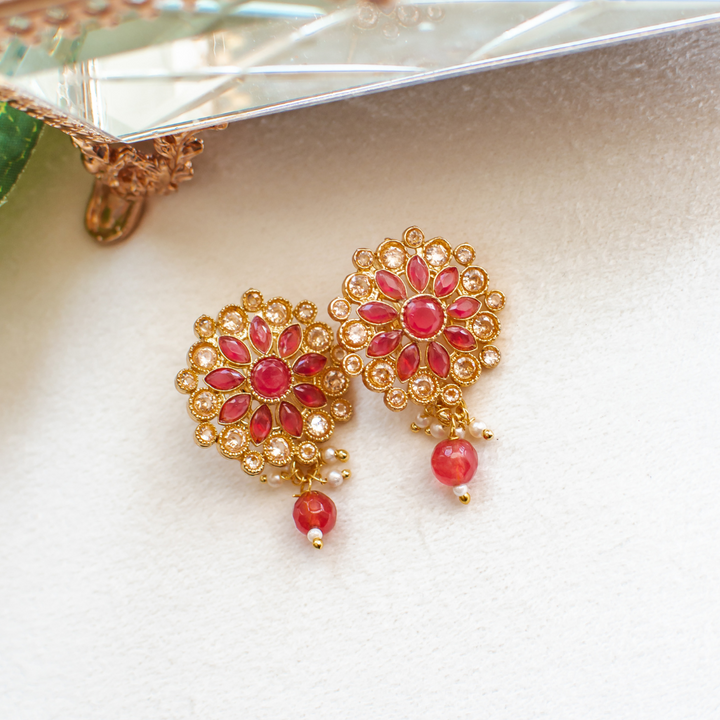 🎁 Avie Earrings - Ruby (100% off)