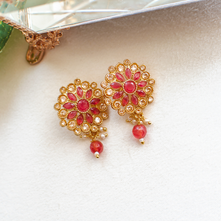 🎁 Avie Earrings - Ruby (100% off)
