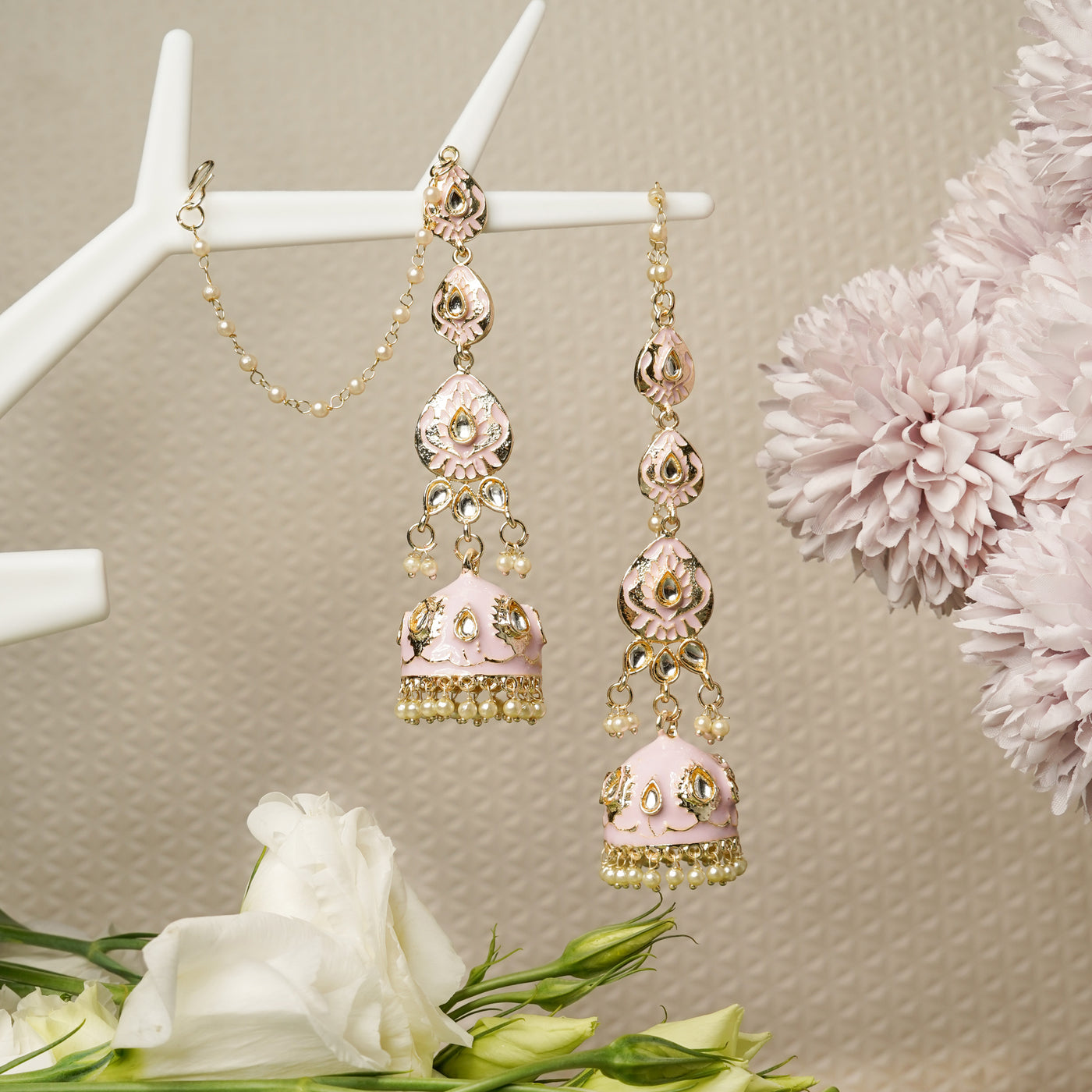 Mewal Earrings - Pink