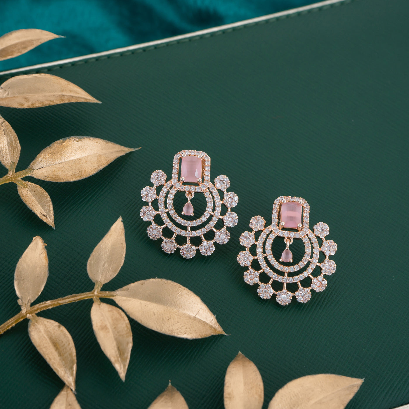 Sarina Earrings - Pink