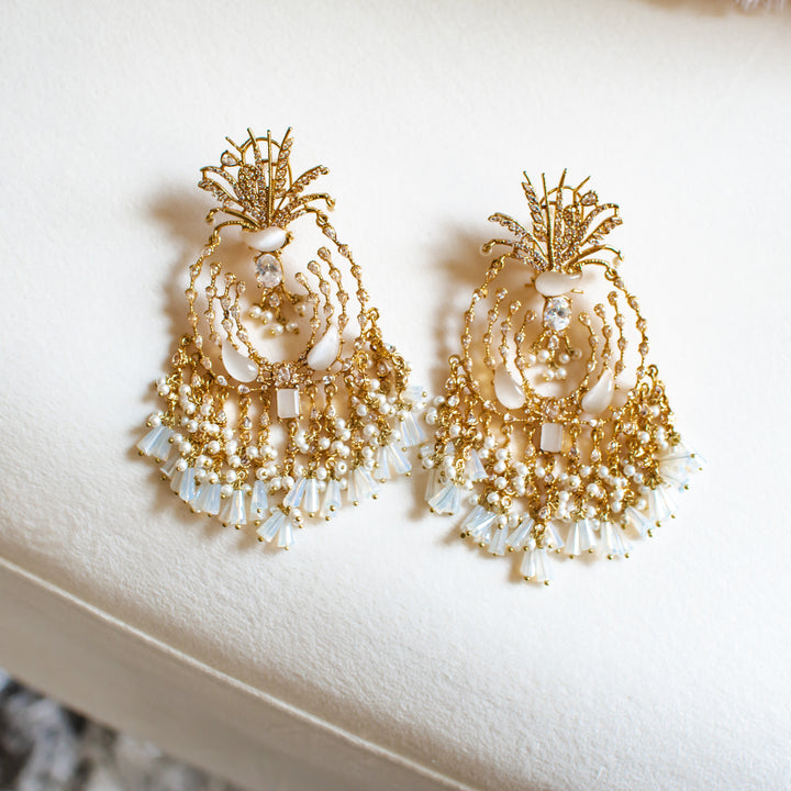 Ariana Earrings - White