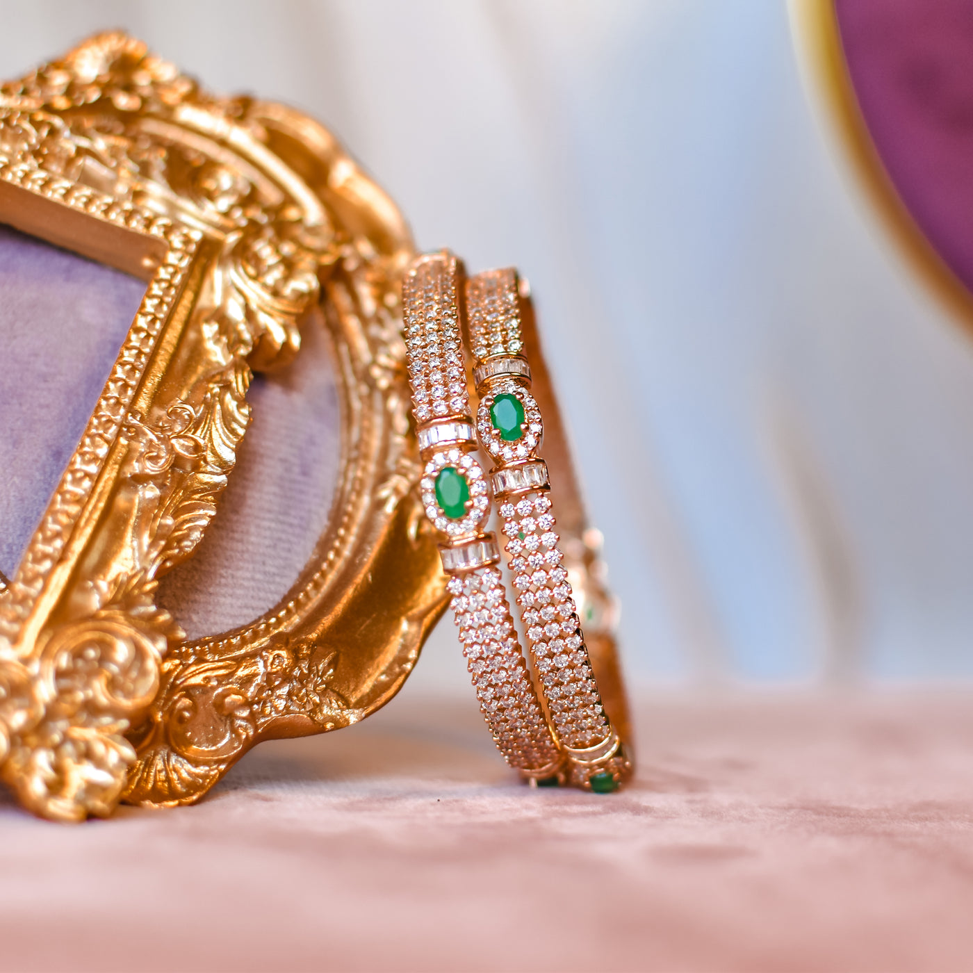 Abree Bangles - Emerald