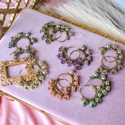 Lubna Earrings - Available in 7 Colors
