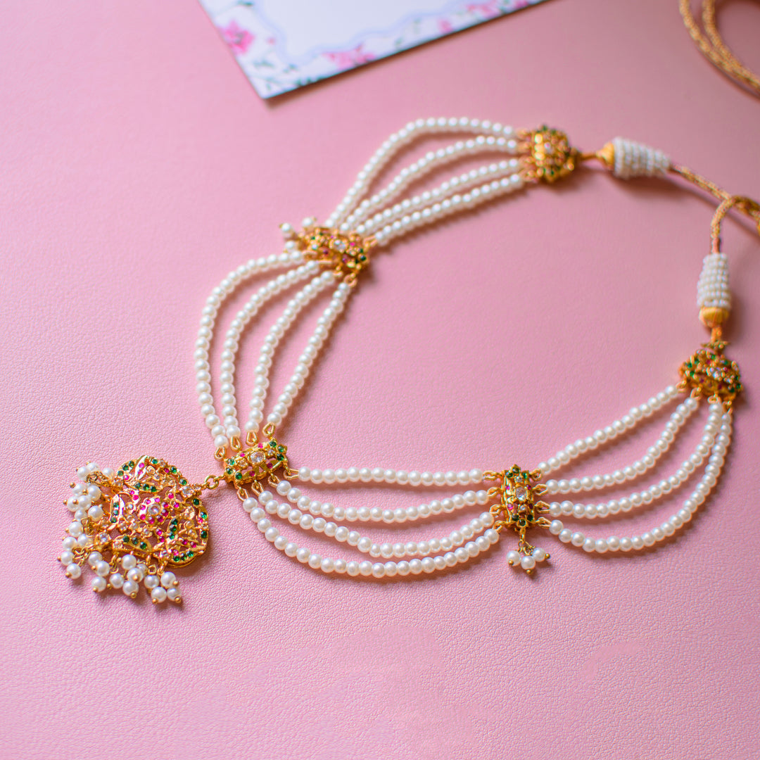 Divya Set - Ruby & Emerald