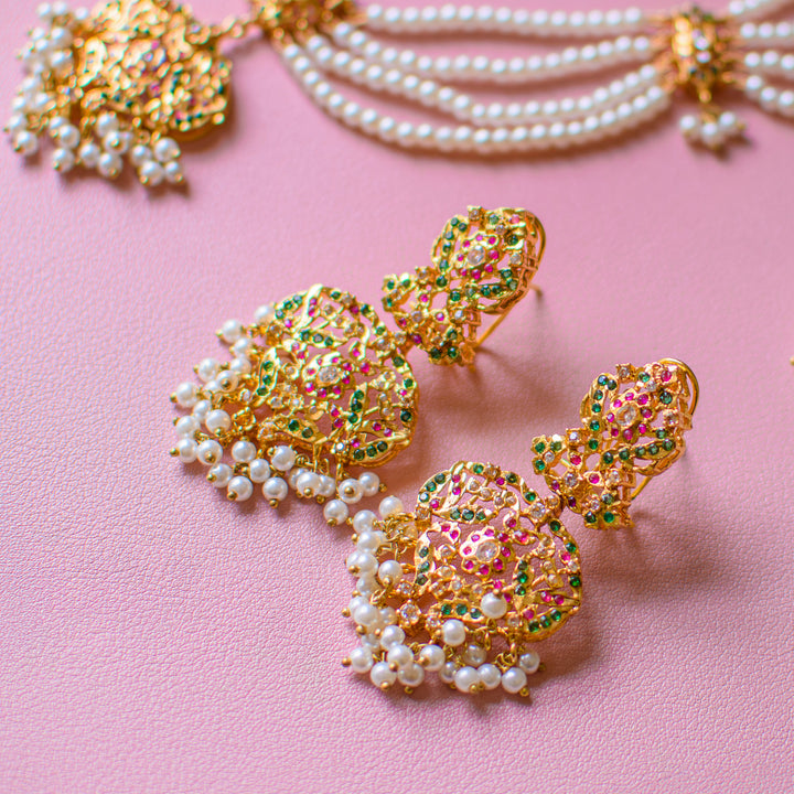 Divya Set - Ruby & Emerald