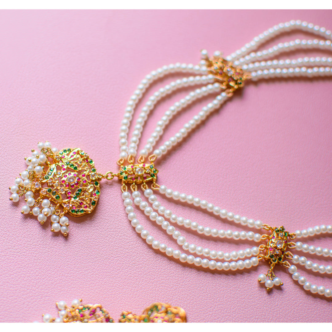 Divya Set - Ruby & Emerald