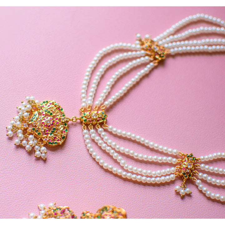 Divya Set - Ruby & Emerald