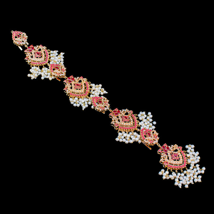 Sana Braid Pin - Ruby